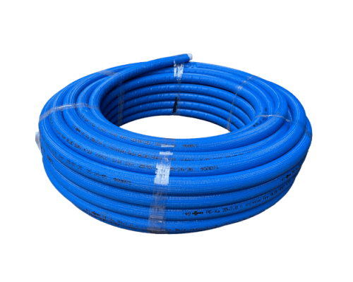 Труба HIPEX PEX-a 20х2,8 в теплоизоляции 10 мм с синей защитной оболочкой