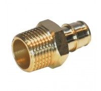 Штуцер латунный Hipex 16×½" с наружной резьбой (QE)