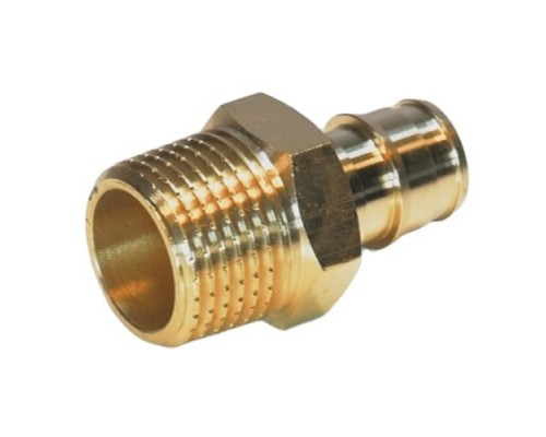 Штуцер латунный Hipex 16×3/4" с наружной резьбой (QE)